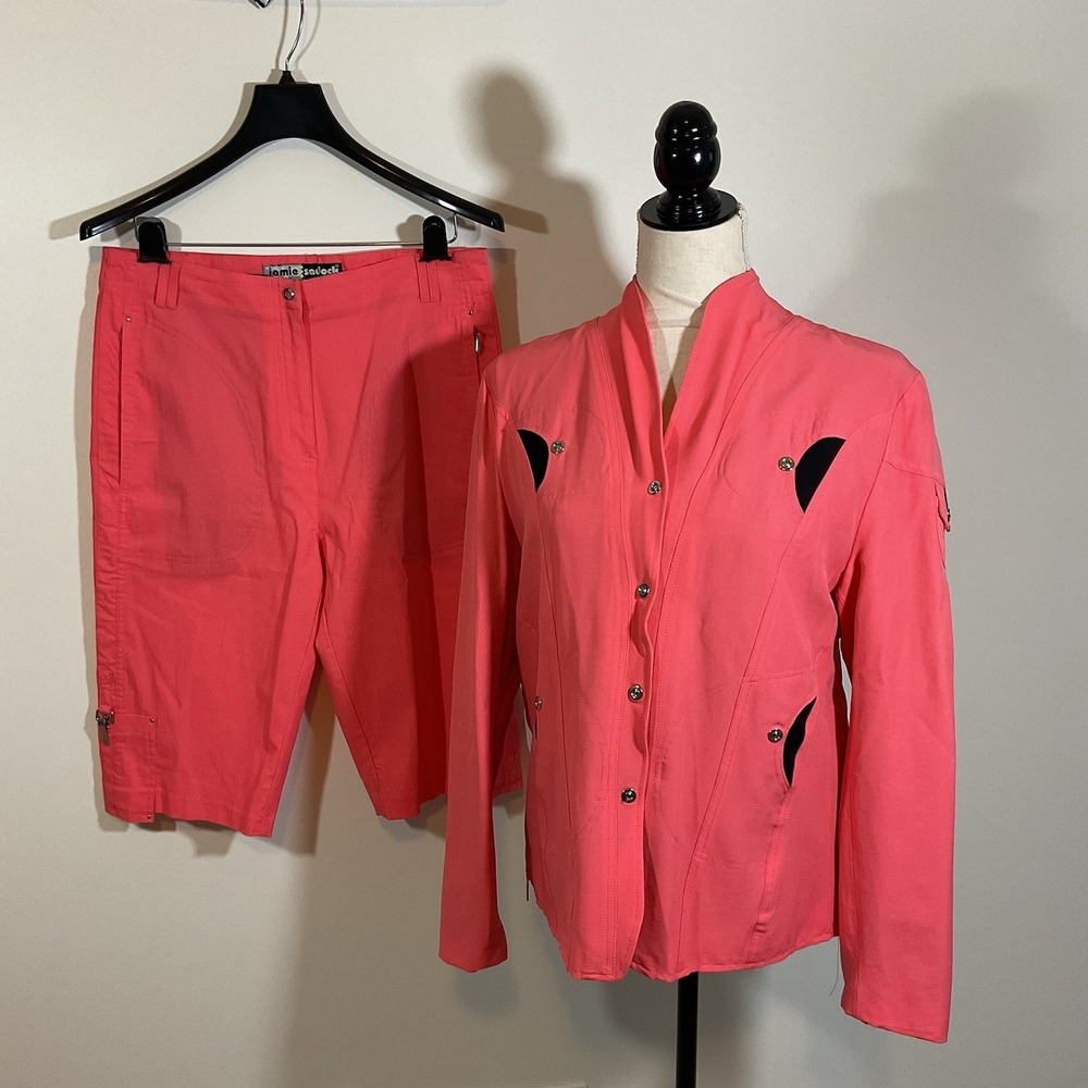 Jamie Sadock Women's M Golf Jacket & Shorts Set 2-Piece Activewear Resortwear